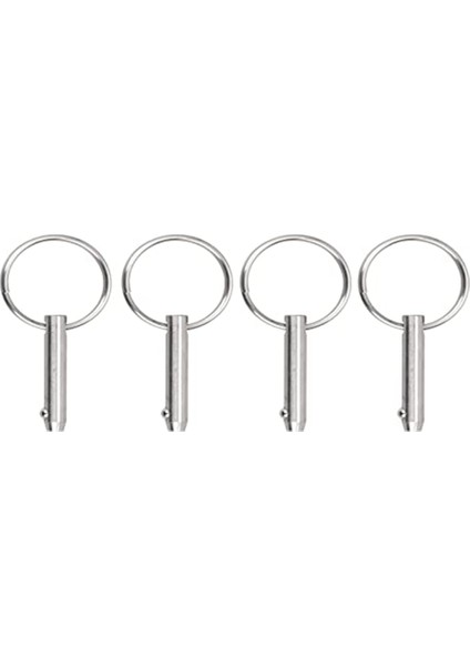 4 Pcs Deniz Hızlı Çıkarma Pimleri Bimini Üst Pimler, Çap 1/4ın(6.3mm), Toplam UZUNLUK1.5IN(38MM), Kullanılabilir Uzunluk(25.4mm) (Yurt Dışından)