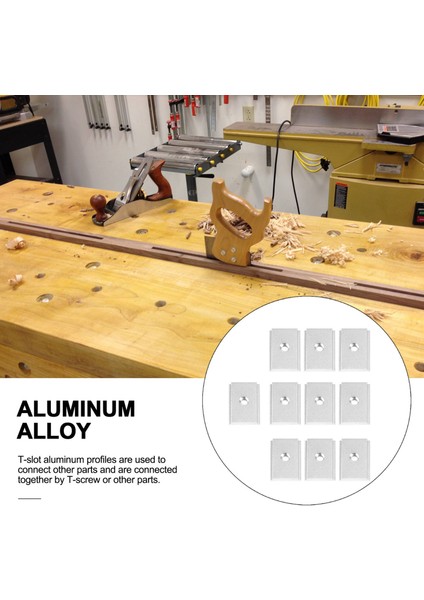 M6 T-Track Slider Sürgülü Somun Alüminyum Alaşımlı T Yuvası Somun Ağaç Işleme Aleti Jigs Vida Yuvası Bağlantı Elemanı 10 Adet (Yurt Dışından) fiyatları