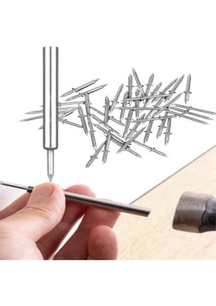 500 Adet Çift Kafalı Süpürgelik Konu Dikişsiz Tırnak Çift Başlı Çivi Görünmez Güvenlik Vidaları 5 Kurulum Aracı ile (Yurt Dışından) indirimleri