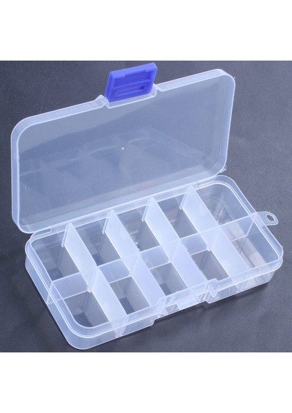 2 Adet 10 Yuvalı Taşınabilir Plastik Dirençler Bileşen Kutusu Kutusu (Yurt Dışından)