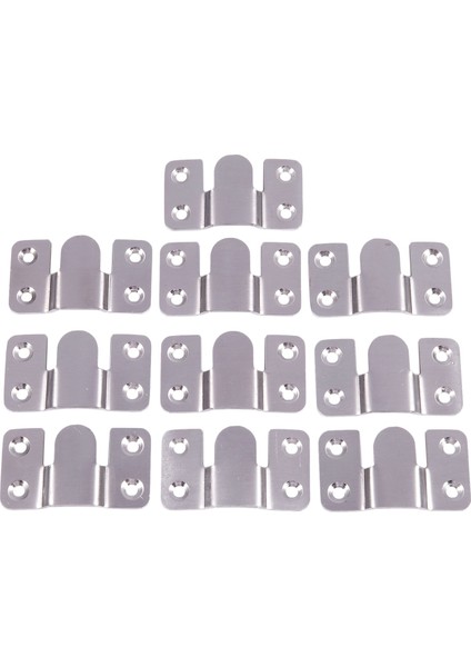 Mobilya Dilimli Kilitleme Tarzı Kanepe Bağlantısı 10 Adet Gümüş Ton (Yurt Dışından)