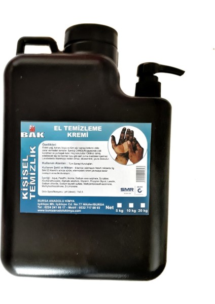 El Temizleme Kremi 5KG