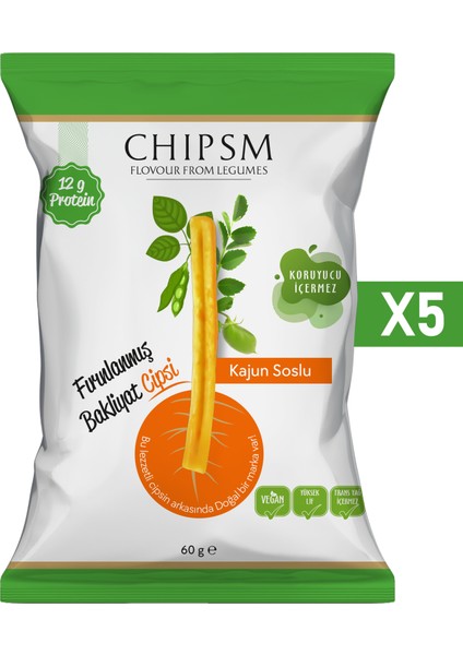 Chipsm Cajun Soslu 5'li Paket