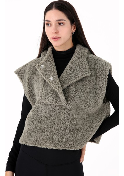 Chic Casual Kadın Peluş Yelek Yeşil fiyatları