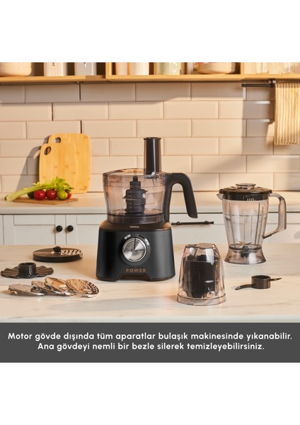 Mastermaid Power 10 In 1 Mutfak Robotu Black