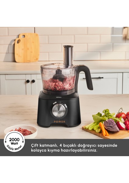 Mastermaid Power 10 In 1 Mutfak Robotu Black