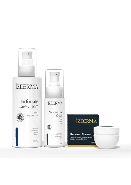 Renewal Cream, Intim Bakım Kremi ve Onarıcı Bakım Kremi 3'lü Set