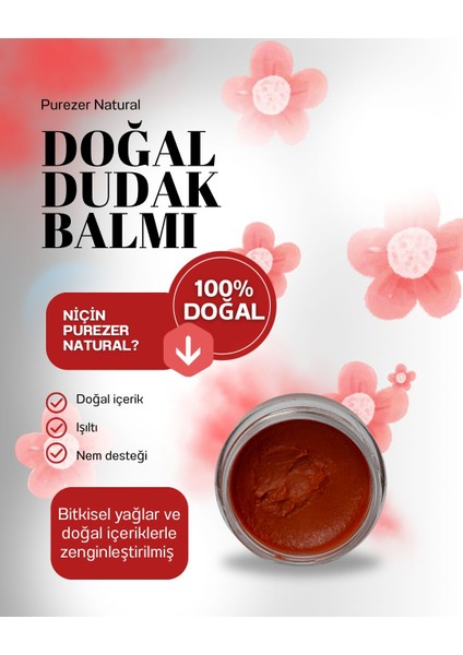 Doğal Dudak Balmı / Lip Balm 10 ml indirimleri