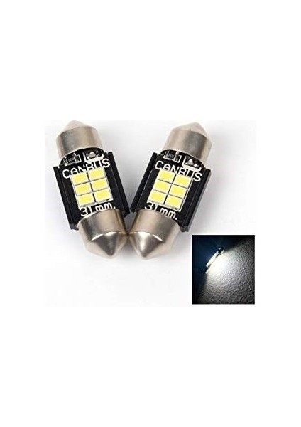 Sofit LED Canbus 6 LED 31MM Iç Tavan Plaka 2 Adet