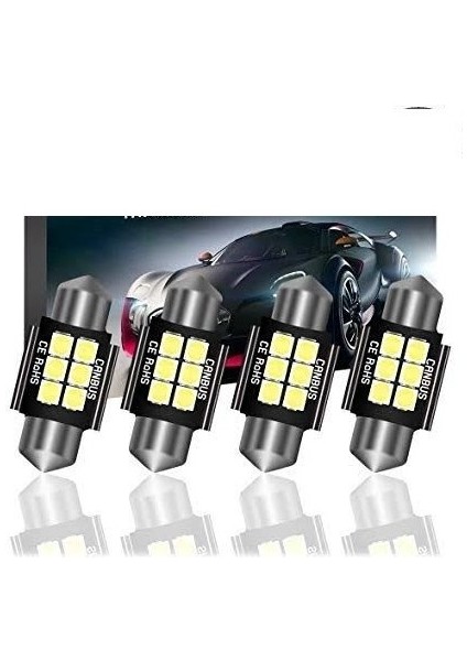 Sofit LED Canbus 6 LED 31MM Iç Tavan Plaka 2 Adet