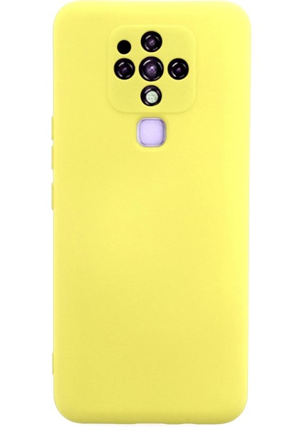 Tecno Camon 16 Kılıf Nano Içi Kadife Silikon - Sarı Ynsmr