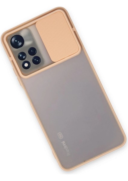 Xiaomi Redmi Note 11 Pro Plus 5g Kılıf Palm Buzlu Kamera Sürgülü Silikon - Pembe Ynsmr