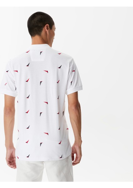 Erkek Beyaz Classic Fit Kısa Kollu Polo fiyatları