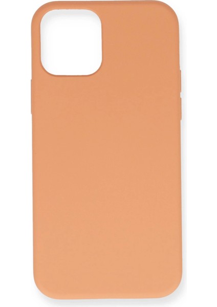Iphone 12 Mini Kılıf Nano Içi Kadife Silikon - Turuncu Ynsmr