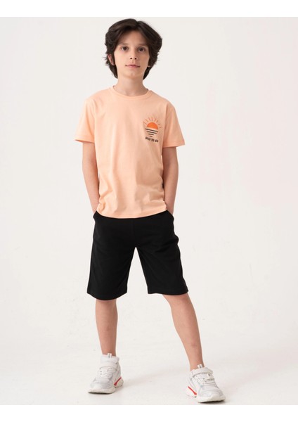 Beach Side Sırt Baskılı Erkek Çocuk Takım 50605