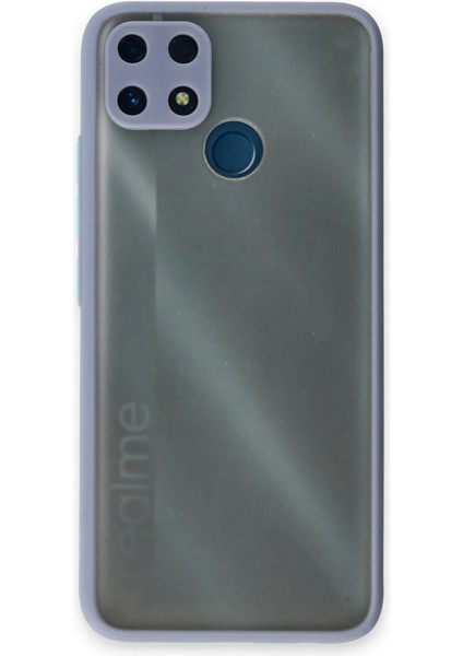 Realme C25 Kılıf Montreal Silikon Kapak - Gri Ynsmr