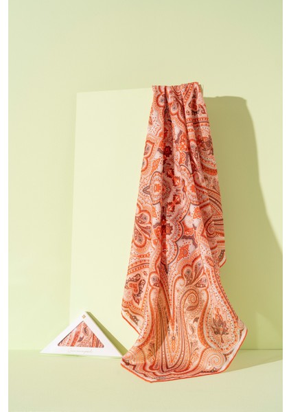 Kadın Pamuksu Etnik Desenli Soft Eşarp