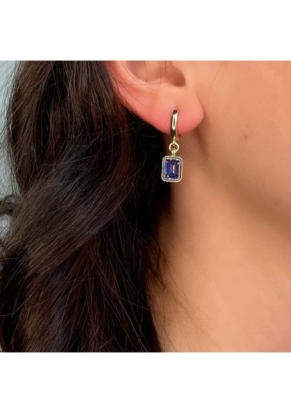 Ametist Taşlı Altın Küpe AHK08 modelleri