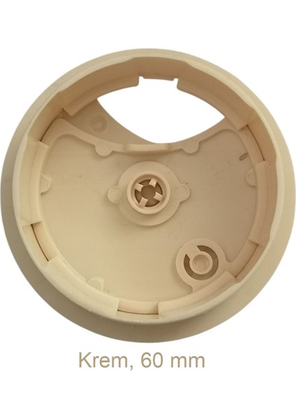 Masa Üstü Kablo Kanalı Deliği Kapağı Krem Masa Kapağı 6 cm
