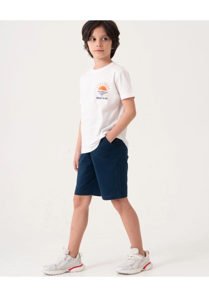 Beach Side Sırt Baskılı Erkek Çocuk Takım 50605