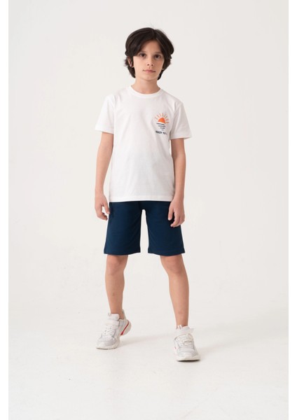 Beach Side Sırt Baskılı Erkek Çocuk Takım 50605 fırsatları