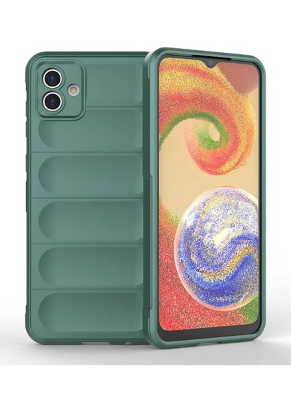 Samsung Galaxy A04E Kılıf Optimum Silikon - Koyu Yeşil Ynsmr