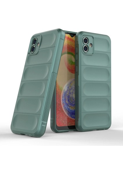 Samsung Galaxy A04E Kılıf Optimum Silikon - Koyu Yeşil Ynsmr