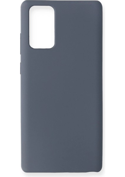 Samsung Galaxy Note 20 Kılıf Nano Içi Kadife Silikon - Gri Ynsmr