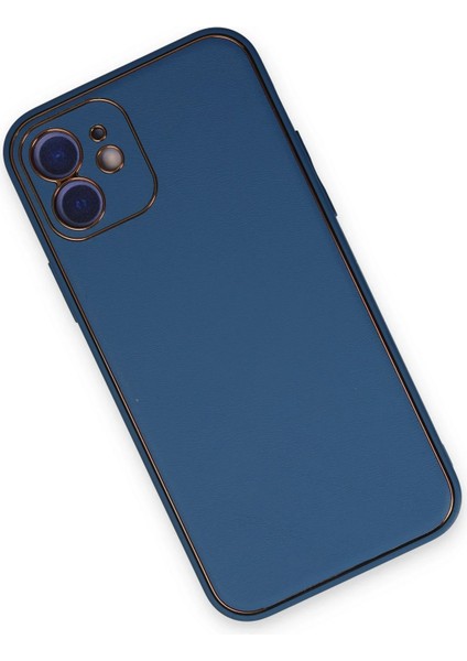 Iphone 12 Kılıf Coco Deri Silikon Kapak - Açık Mavi Ynsmr modelleri