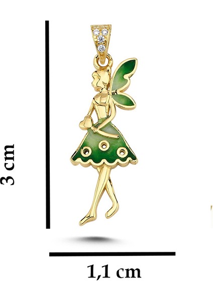 Su Perisi Mineli Altın Kolye Ucu AH31 modelleri