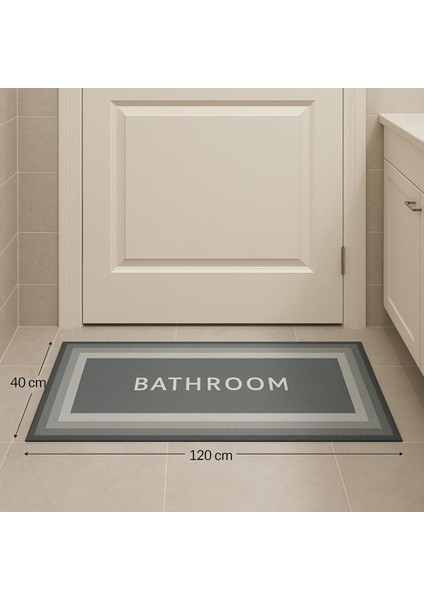 Sihirli Süper Su Emici Kaymaz Tabanlı Uzun Paspas 40*120 cm (4172)