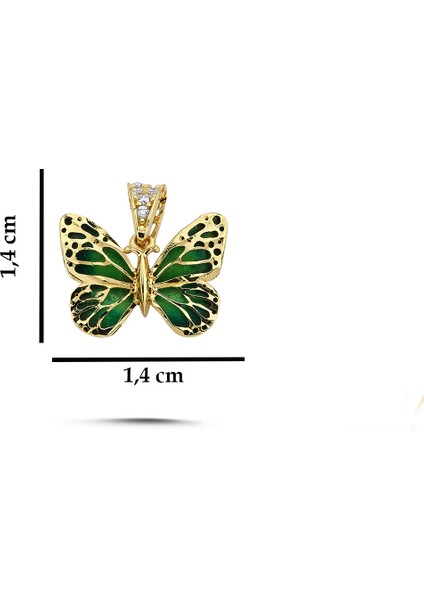 Kelebek Altın Kolye Ucu AH134