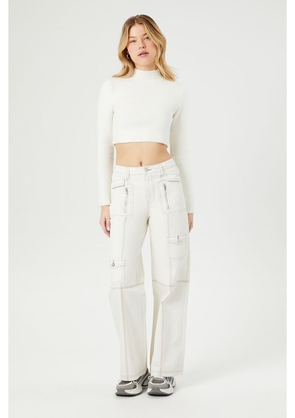 Straight-Leg Kargo Pantolon