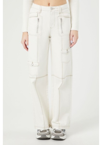 Straight-Leg Kargo Pantolon
