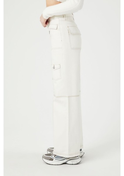 Straight-Leg Kargo Pantolon