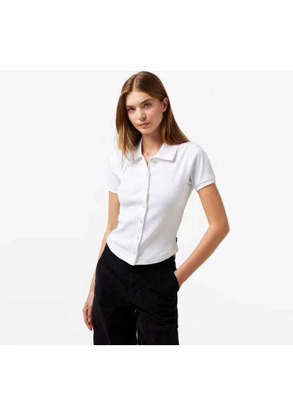 Slim Fit Kadın Beyaz Gömlek