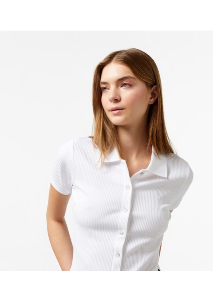 Slim Fit Kadın Beyaz Gömlek fırsatları