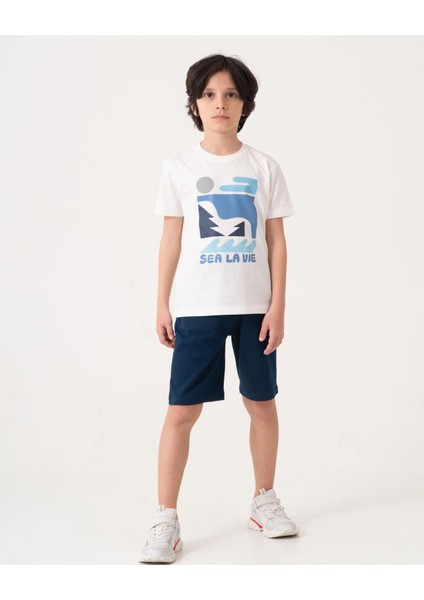 Sea La Vie Baskılı Erkek Çocuk Takım 50604