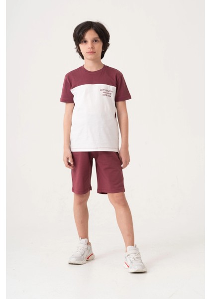 Lets Enjoy Baskılı Erkek Çocuk Takım 50602 modelleri