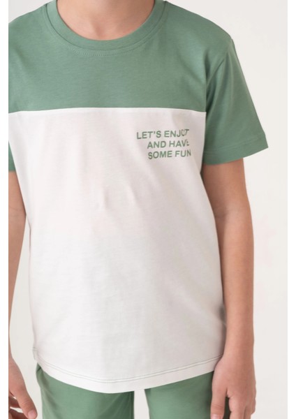 Lets Enjoy Baskılı Erkek Çocuk Takım 50602 modelleri