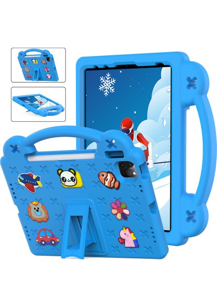 iPad Mini 1./2./3./4./5. Nesil 7.9 Inç Tablet Kılıfı, Eva Çocuklar Için Darbeye Dayanıklı Kılıf, iPad Mini 1./2./3./4./5. Nesil 7.9 Inç Için Saplı Stand (Yurt Dışından)