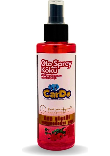 Cardo Premium Oto Kokusu Yüksek Kalıcılık Nar Çiçeği Kokusu 150 ml