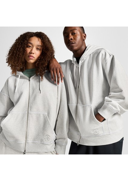 Go-To Star Chevron Unisex Gri Hoodie