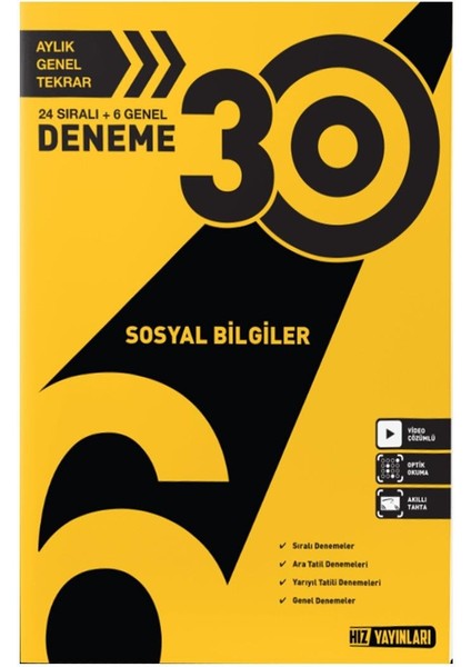 6. Sınıf Sosyal Bilgiler 30 Deneme