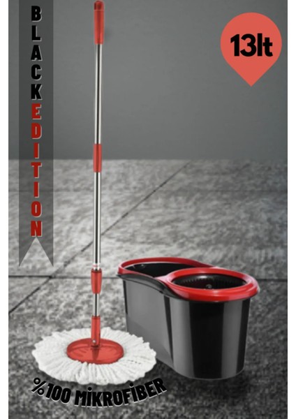 Turbo Star Black Edition Döner Başlıklı Temizlik Seti 13LT