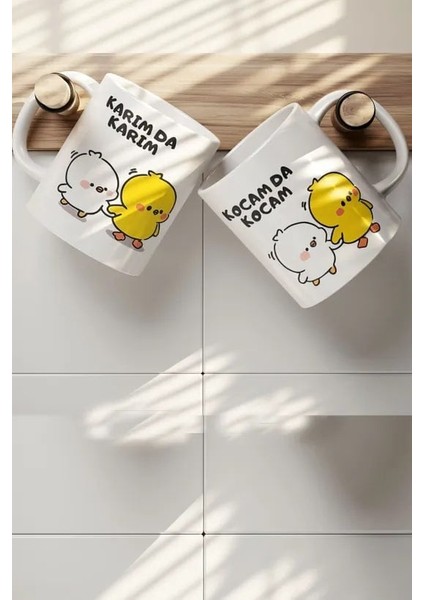 2 Li Kupa Bardak - Karım Da Karım - Kocam Da Kocam Hediyelik Kupa