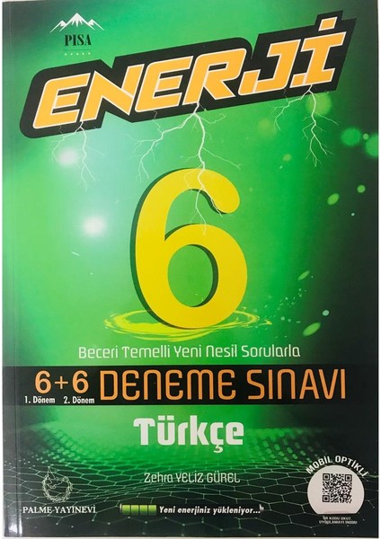 6. Sınıf Enerji 6+6 Türkçe Deneme Sınavı
