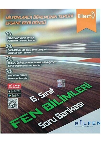 6. Sınıf Biltest Fen Bilimleri Soru Bankası
