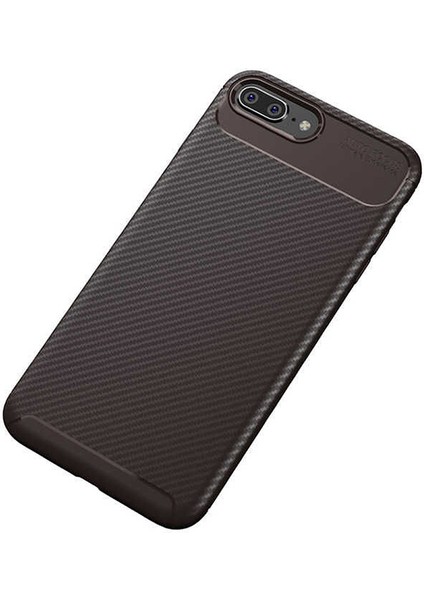 Apple iPhone 7 Plus / 8 Plus Karbon Desenli Negro Silikon Kılıf