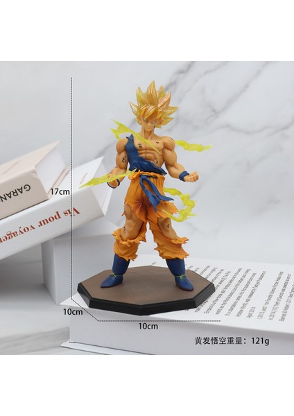 Animasyon Büyük Dragon Ball Sun Wukong Şekilli Kalıp Süsleme Gogeta Vegetto Saiyan (Yurt Dışından)